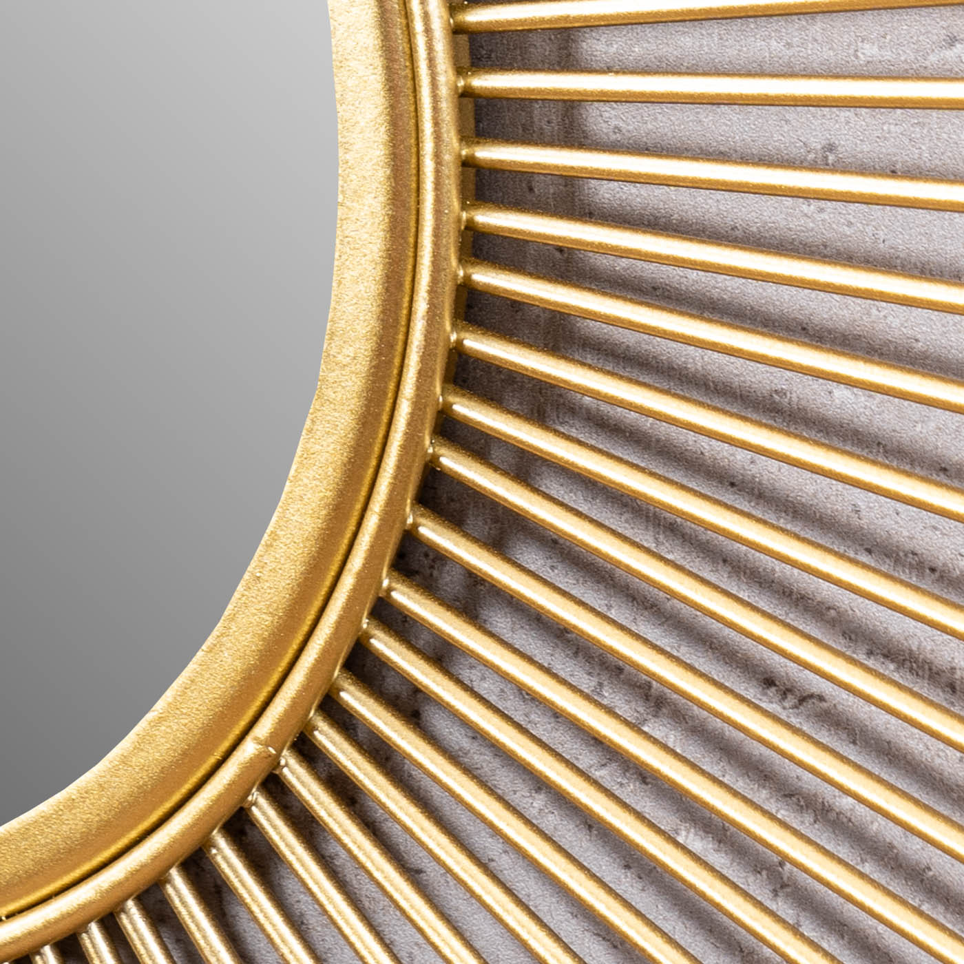 Sonnenspiegel Gold Ø 50cm Metall Deko Goldene Sonne Spiegel Wandspiegel Boho