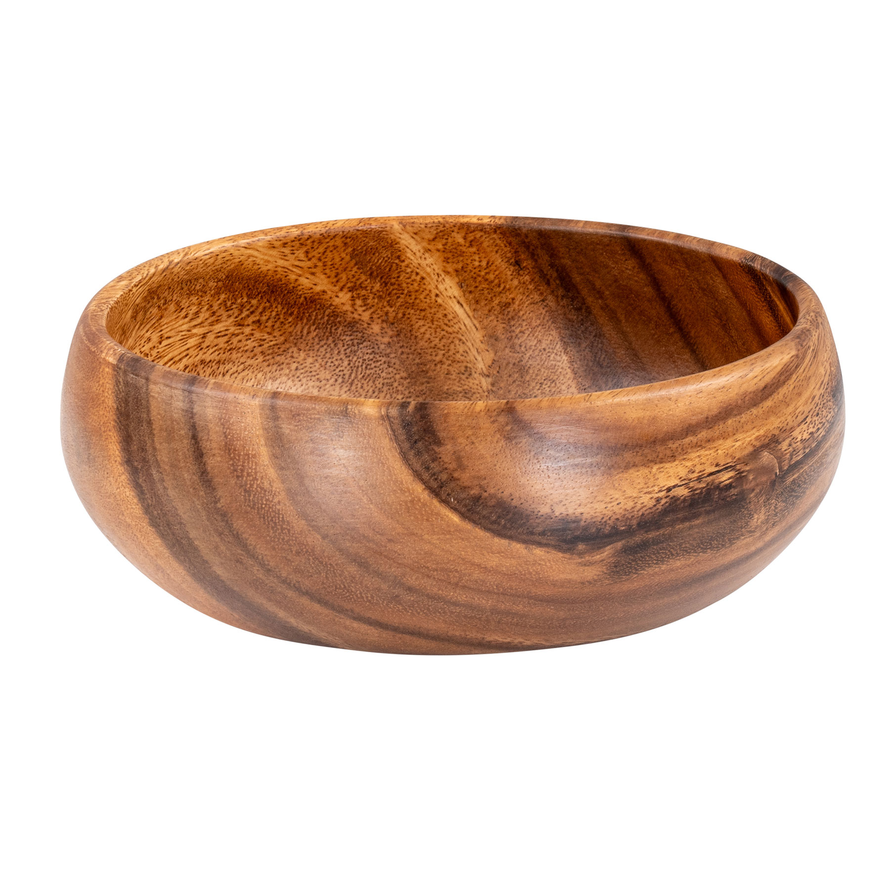 Holzschale Akazie 20x7cm rund Schale Obstschale Deko Unikat