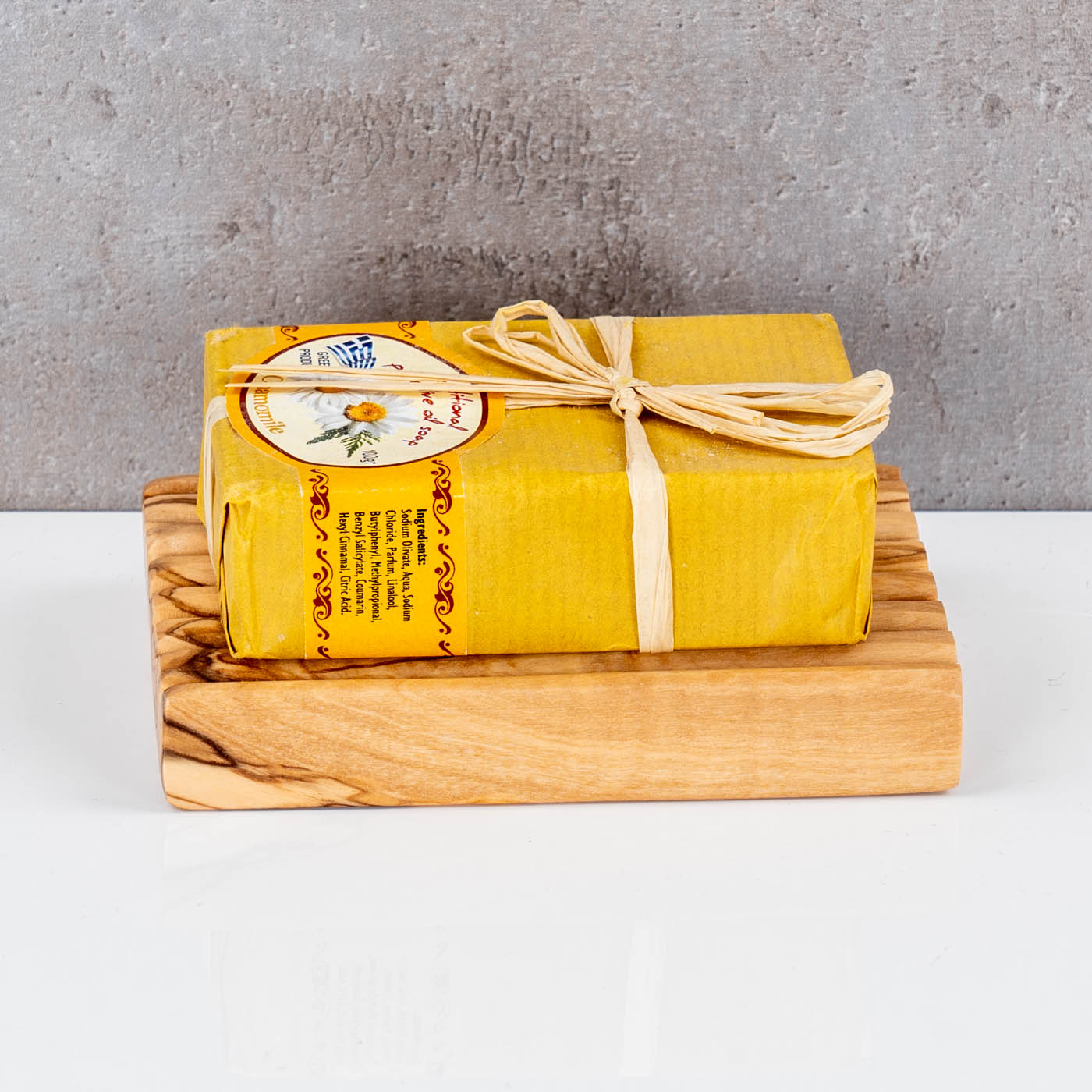 Olivenholz-Seifenschale ca.12x8cm Geriffelt Seifenhalter Badzubehör Holz Natur Unikat