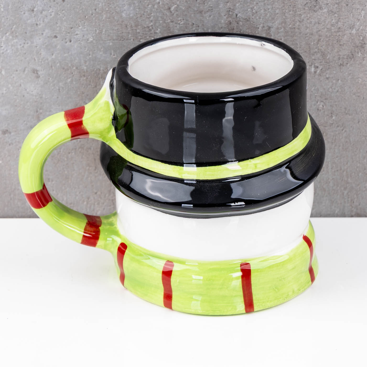 Tasse Schneemann 350ml 3D Design Keramik Kaffeetasse Becher Weihnachten
