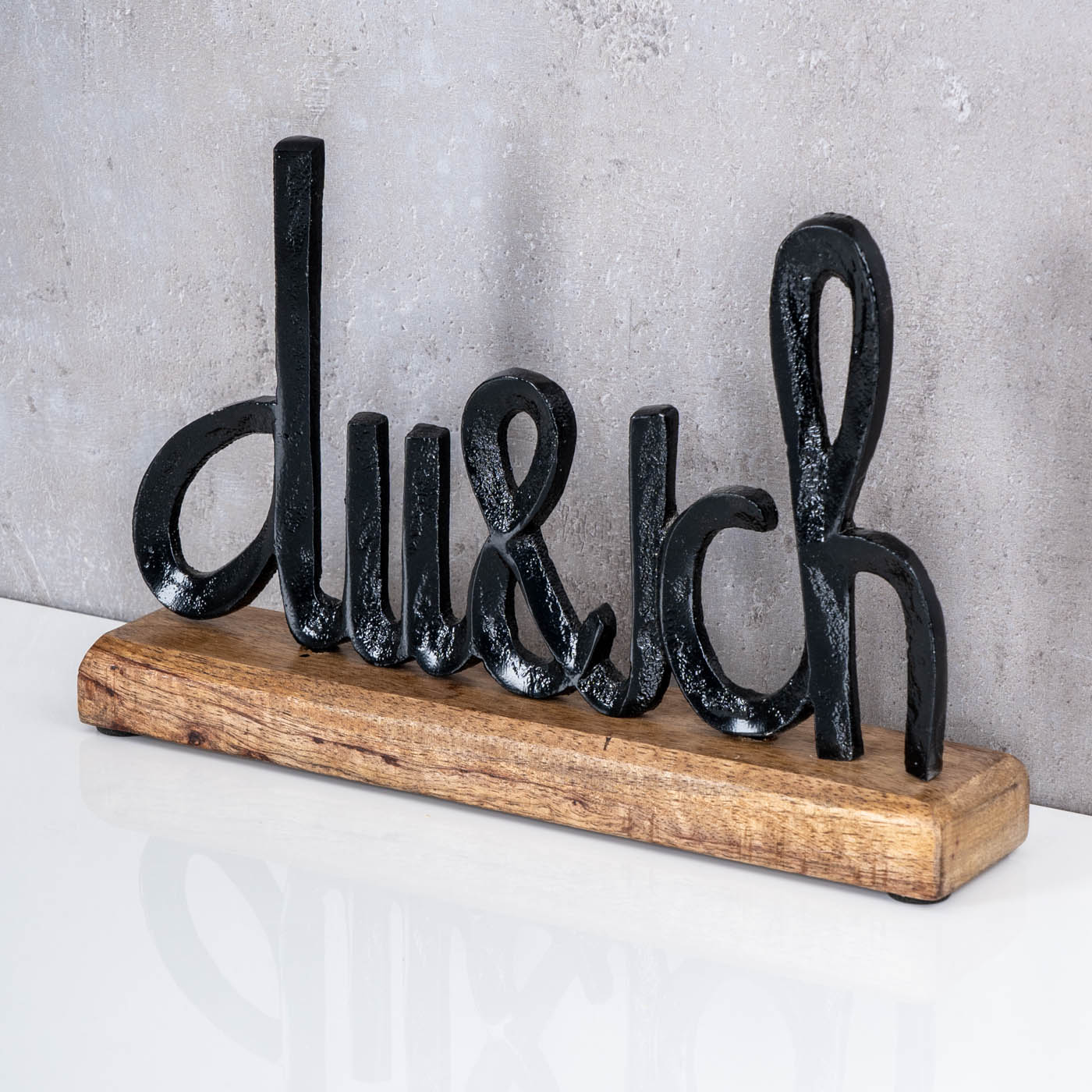 levandeo Love Home Relax Scritta nera in MDF con lettere in legno, decorazione da tavolo, decorazione per la casa