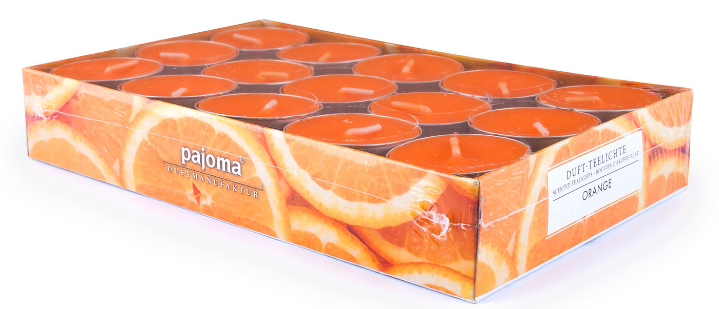 120 Kerzen 4x30 Wildkirsche Vanille Lemongras Orange Duftkerzen Kerze Teelicht