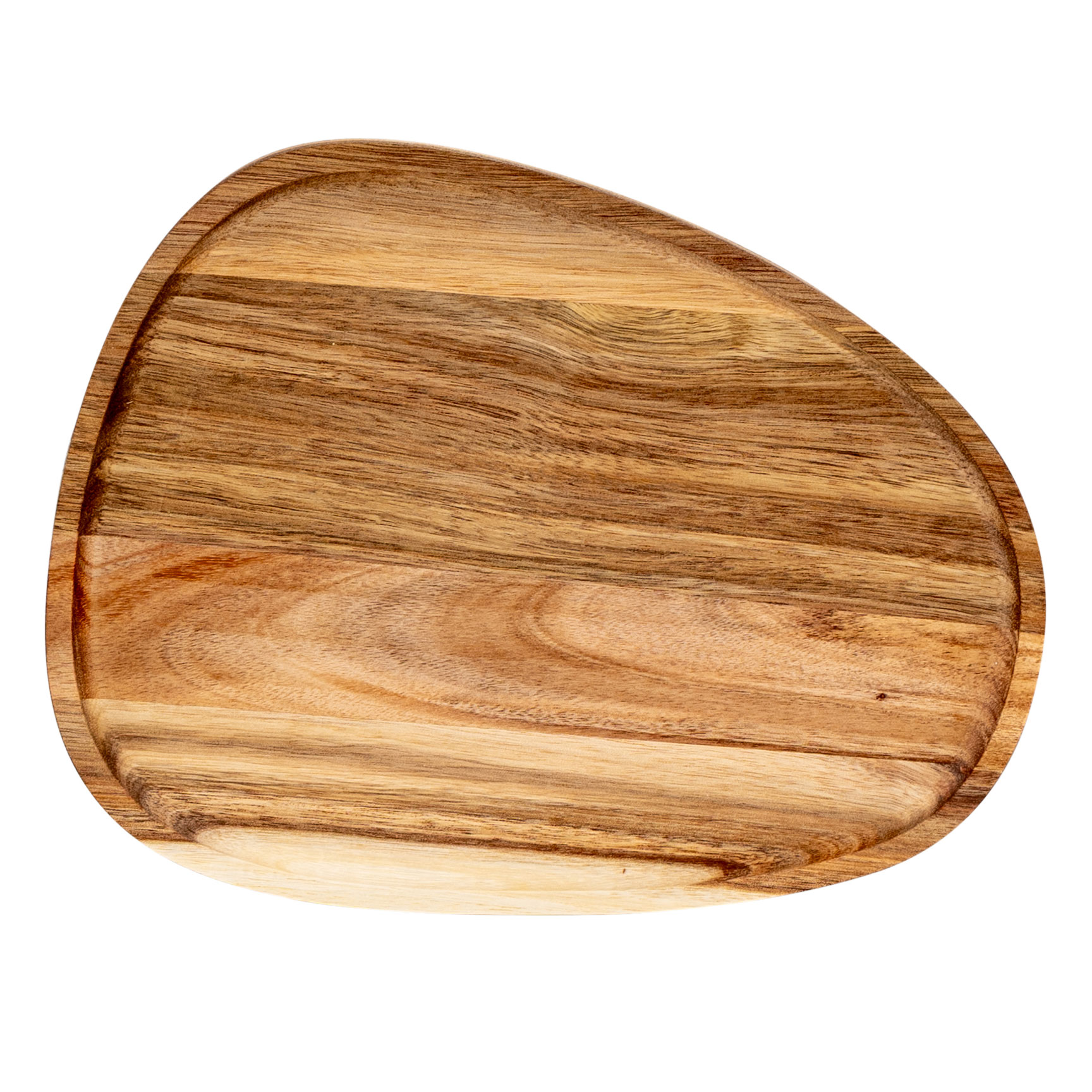 Holzteller Akazienholz L26cm Tablett Dekoschale Serviertablett Tischdeko Ablage