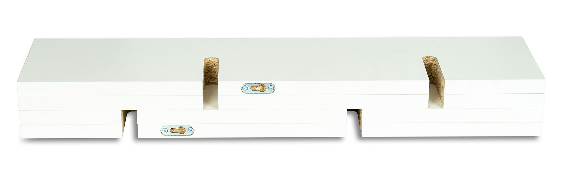 levandeo Hashtag Regal 75x75cm Wandregal Holz Weiß Bücherregal Hängeregal Deko