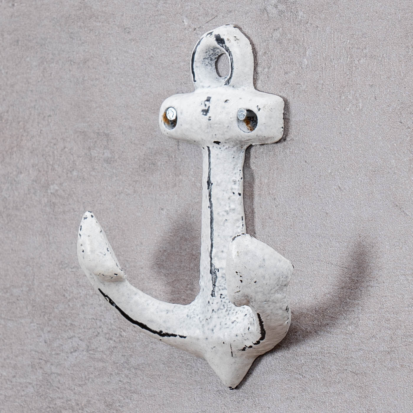 3er Set Anker Wandhaken Blau Weiß Metall Garderobenhaken Maritime Deko Metallhaken
