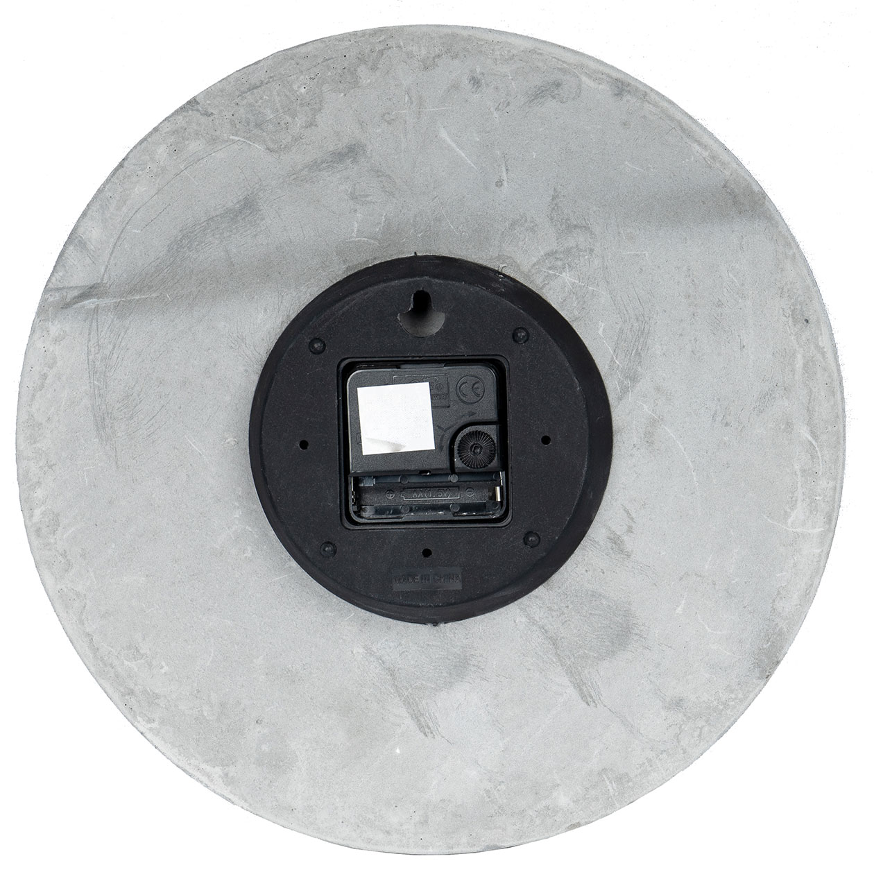 Hochwertige Beton-Uhr Wanduhr ca. 30cm Grau Kupfer Uhrzeit modern Wanddeko