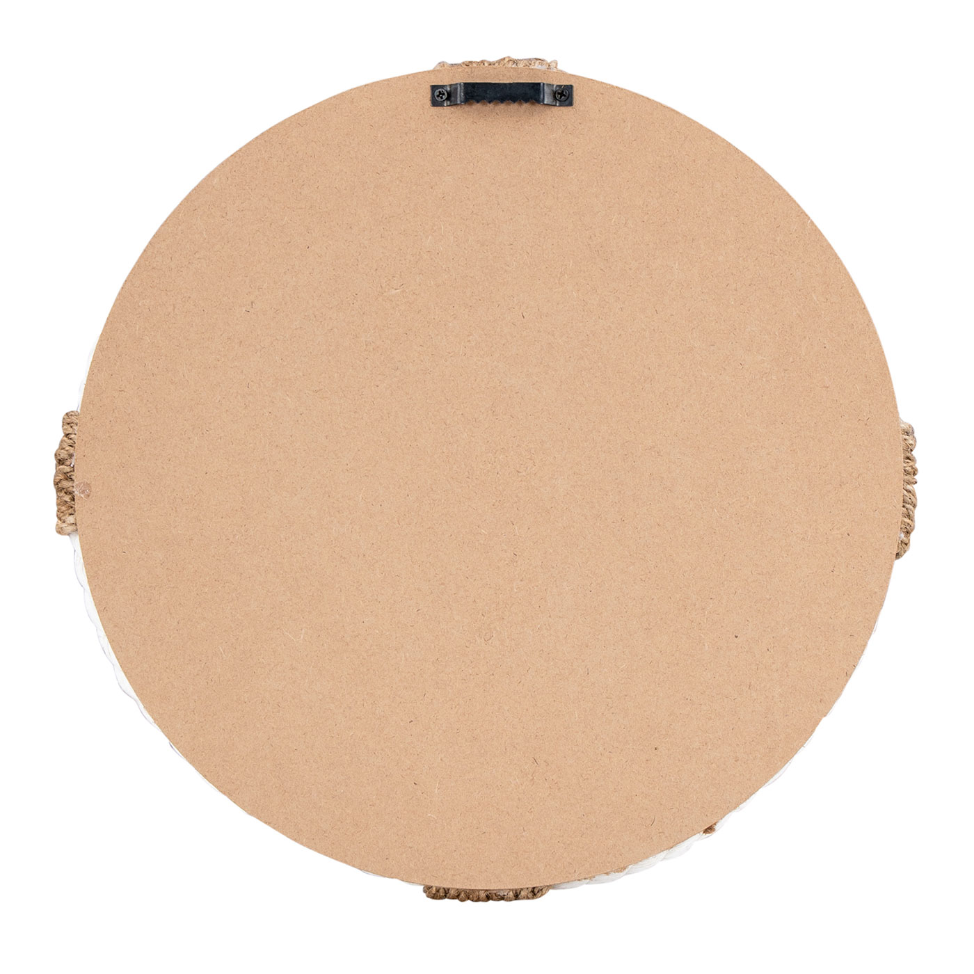 Spiegel Ø30cm Rund Weiß Natur Maritim Jute Seil Wandspiegel Flurspiegel Wanddeko