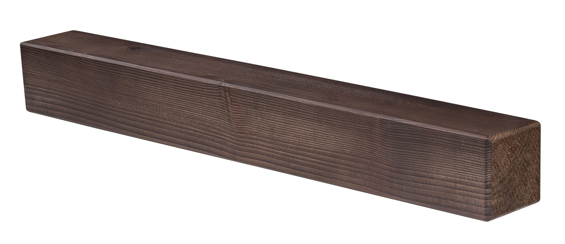 levandeo Wandregal Holz Massiv 80x10cm Nussbaum Farbig Wandboard Regal Vintage