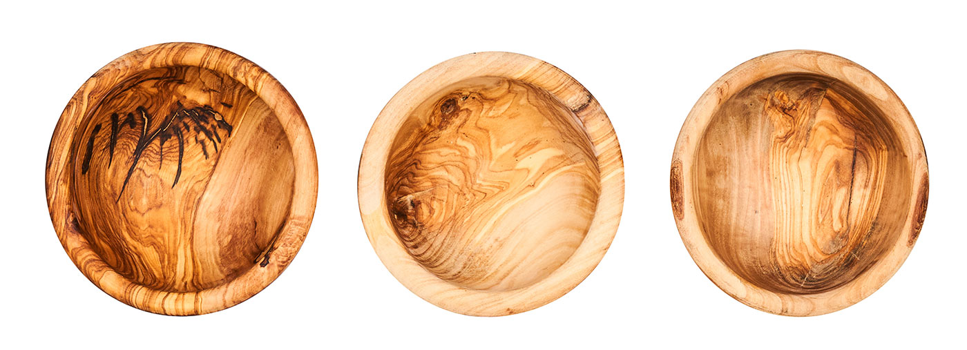 Schüssel ca. 12x4cm Schale Holz Olivenholz Holzschale Salatschüssel Natur