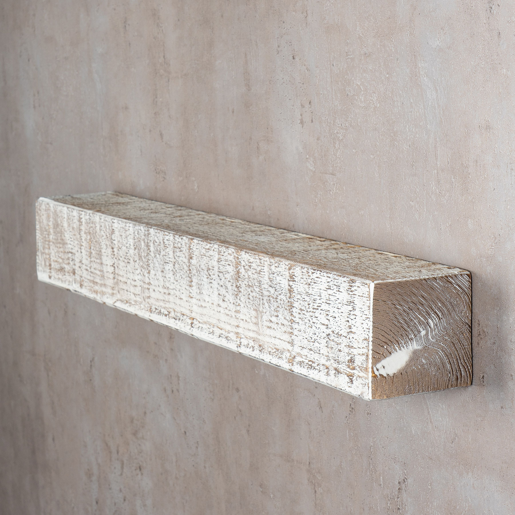 levandeo Wandregal Holz Massiv 80x10cm Shabby Chic Wandboard Regal Vintage Bord