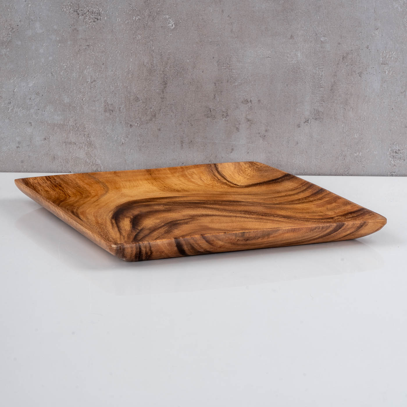 Holzschale Akazie quadratisch 30cm Holz Schale Obstschale Aufbewahrung