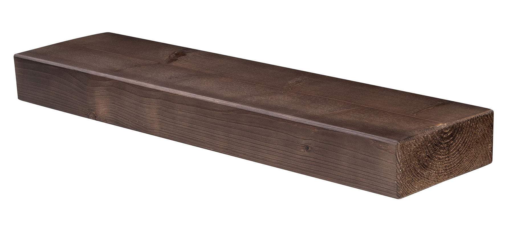 levandeo Wandregal Holz Massiv 80x20cm Nussbaum Farbig Wandboard Regal Vintage