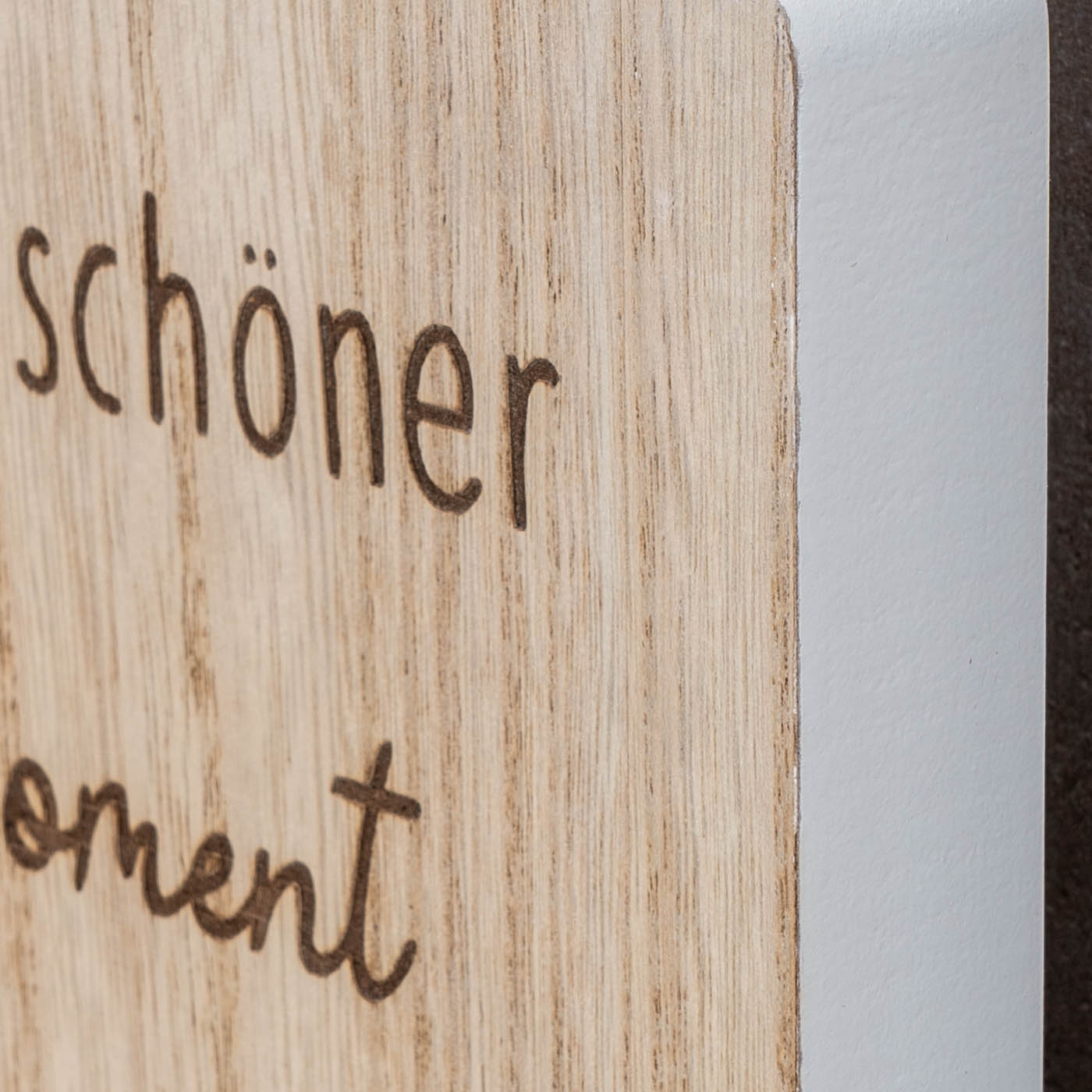 Deko Aufsteller Schild H20cm 3er Set Deko-Tafel MDF Holz Natur Spruch Momente