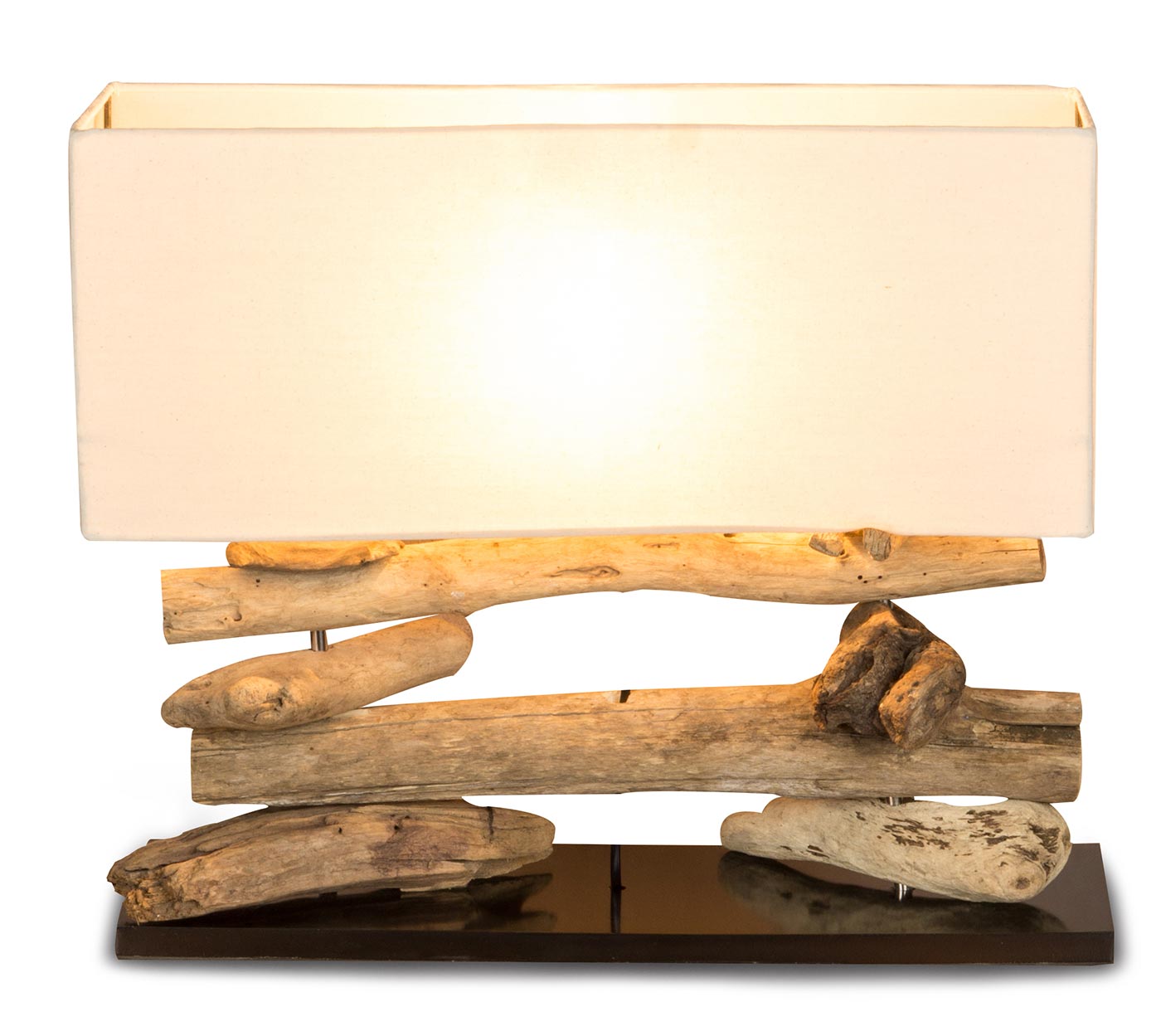 Holzlampe Tischlampe aus Treibholz 50x17x43cm Unikat Hochwertig Lampe