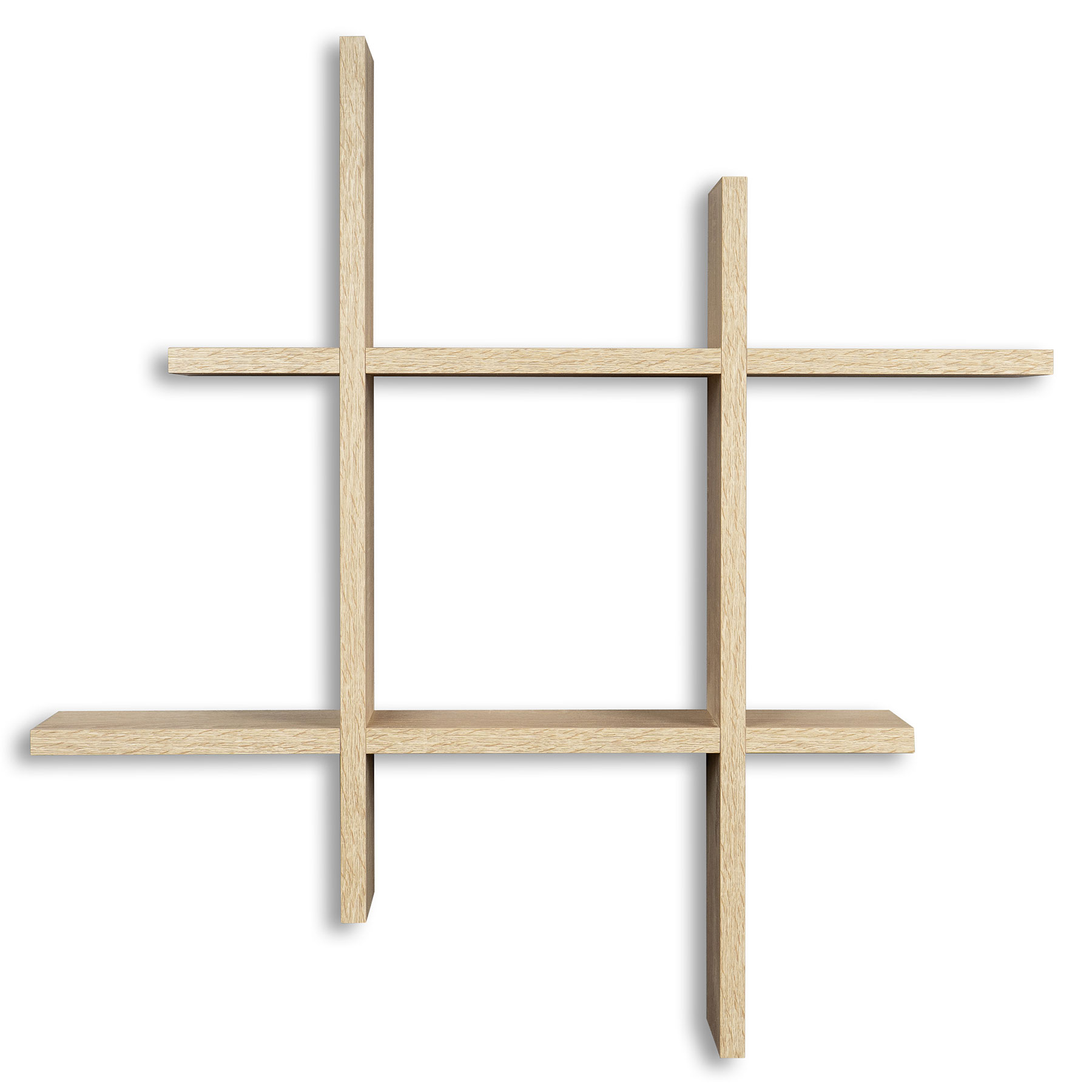 levandeo Hashtag Regal 75x75cm Wandregal Holz Sonoma Eiche Bücherregal Deko