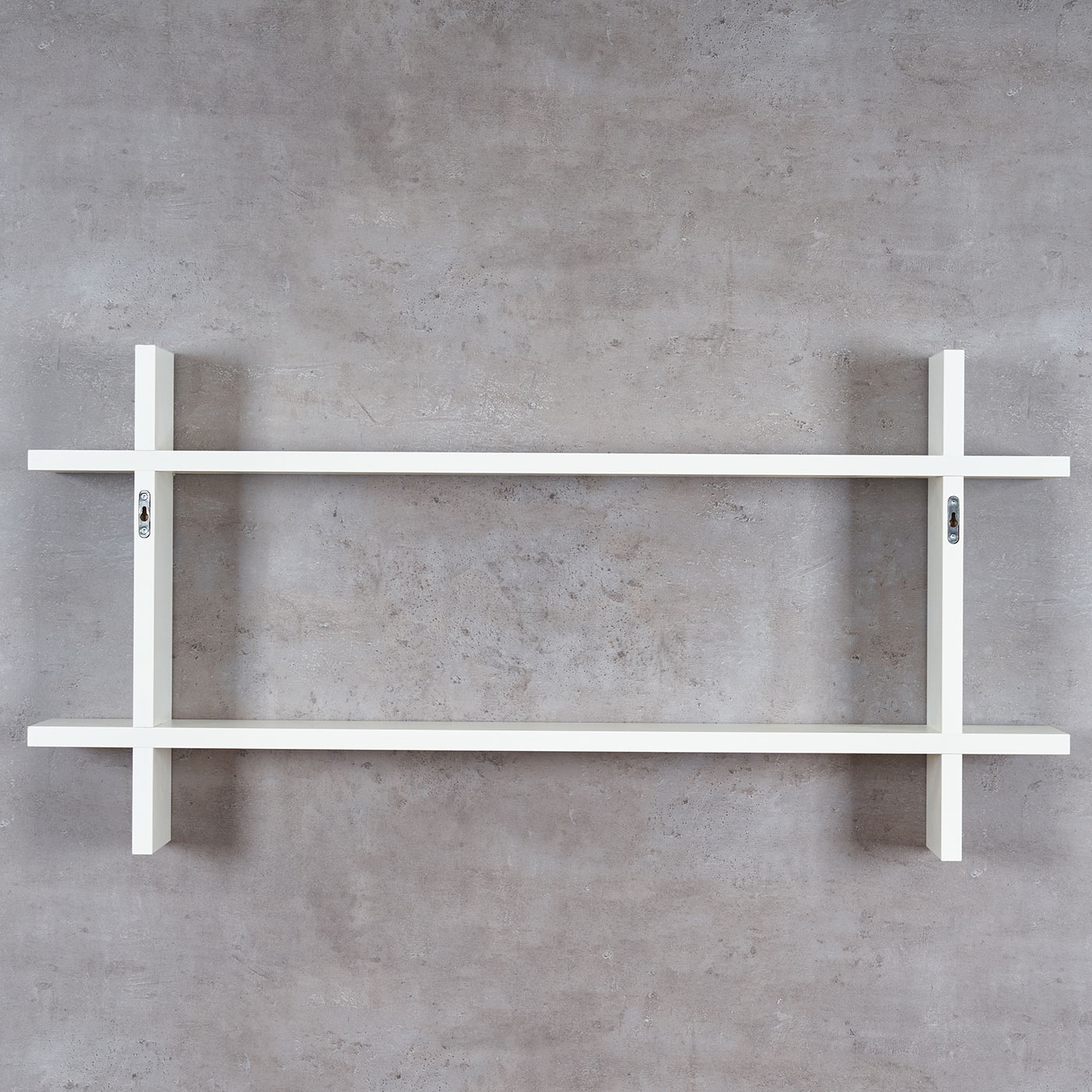 Regal BxH 98x48cm Holz Steckregal Weiß Wandregal Bücherregal Ablage Deko