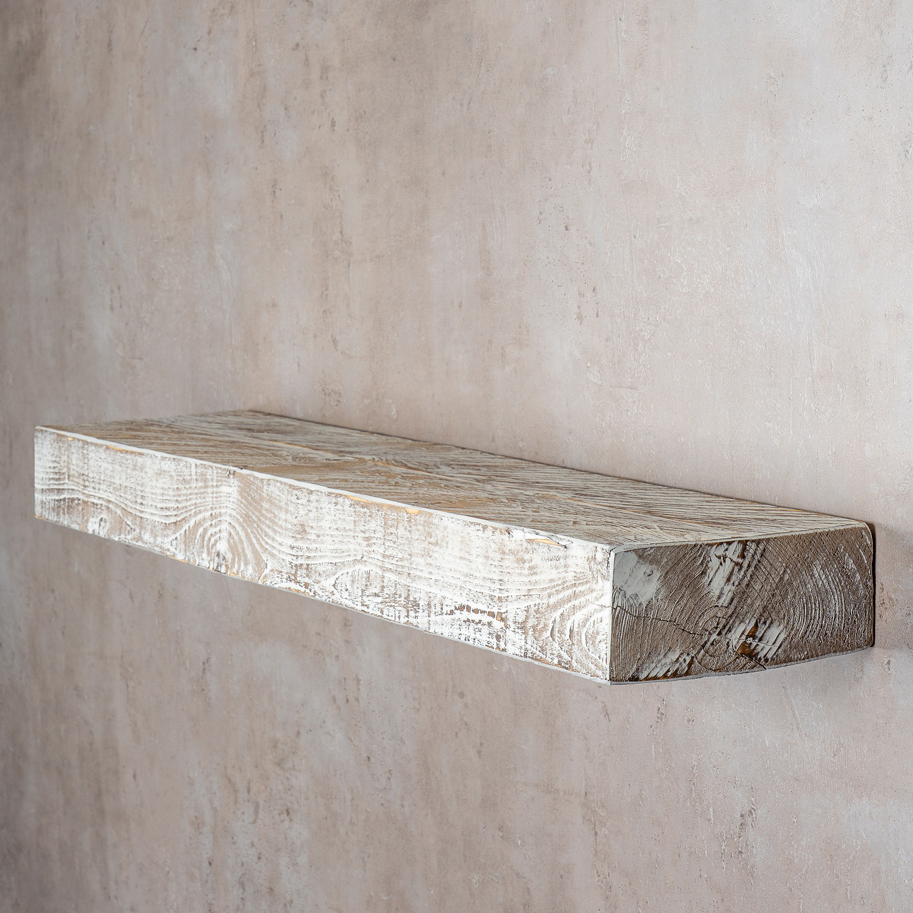 levandeo Wandregal Holz Massiv 80x20cm Shabby Chic Wandboard Regal Vintage Bord