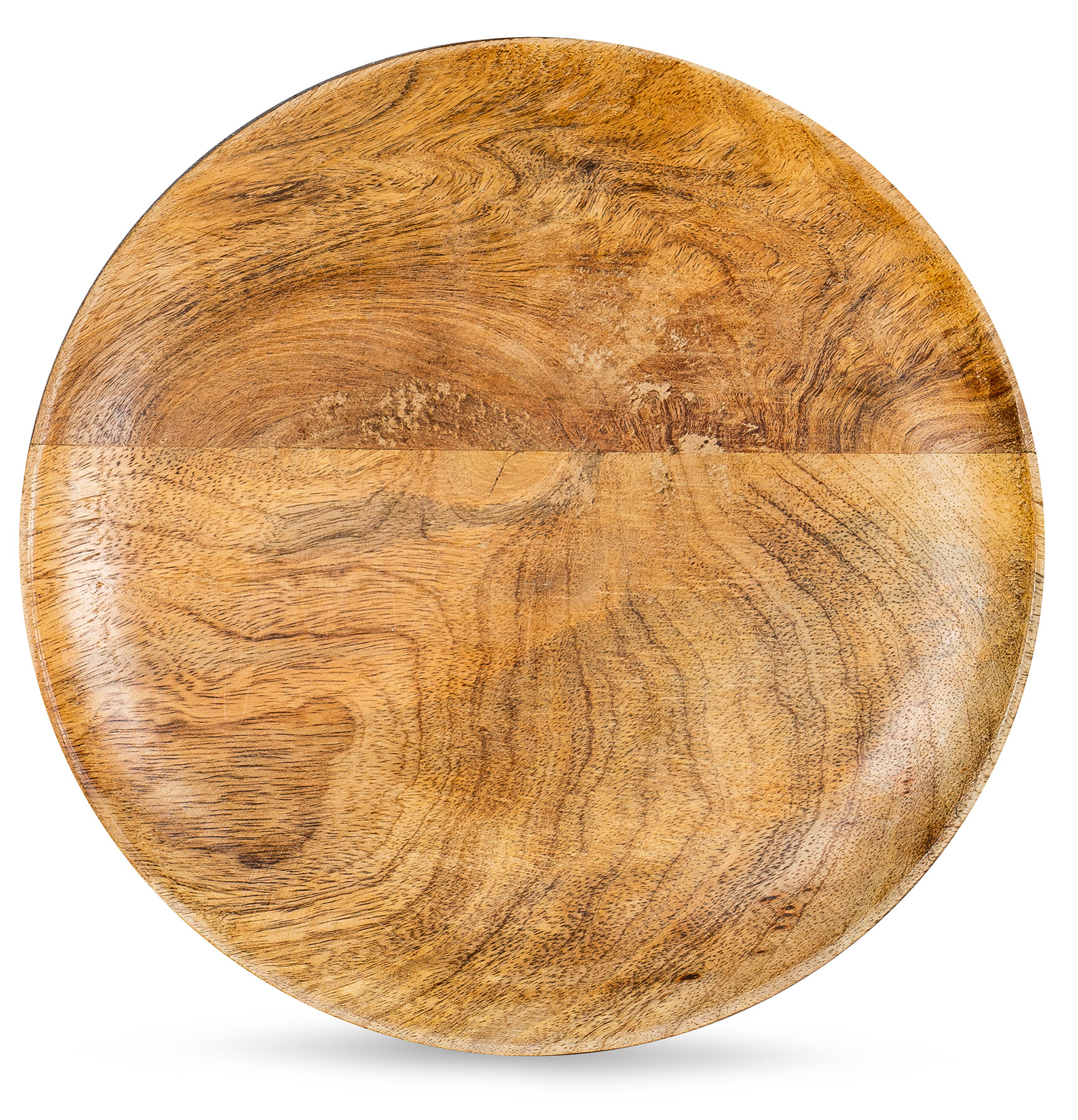 Holzschale Rund Mango Holz 30x30 cm Tischdeko Schale Obstschale Deko-Teller