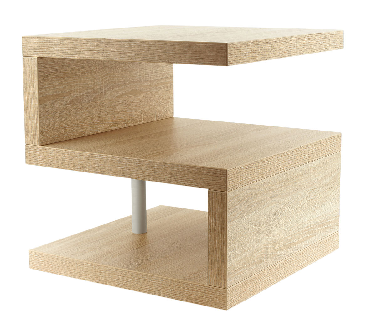 Couchtisch Sigi Sonoma Eiche Deutsche Herstellung 44x44x44cm verleimt