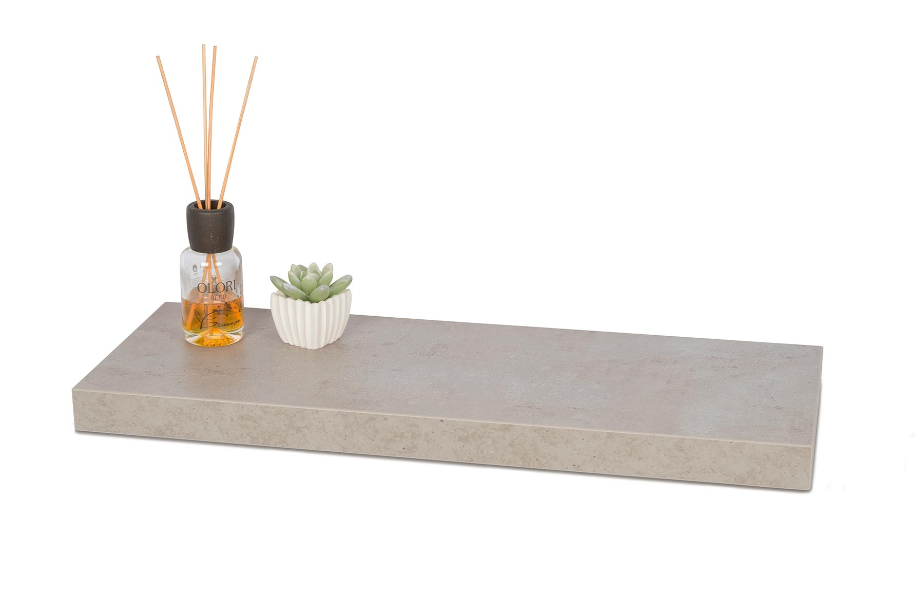 Wandboard Bobby 60cm Betonoptik Grau Wandregal Regal Board Bücherregal