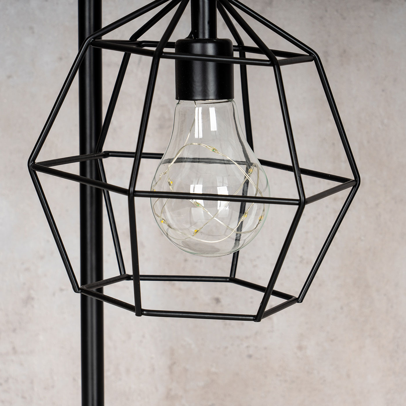 levandeo Tischlampe Metall Schwarz LED 33cm Hoch Lampe Standleuchte Leuchte Deko