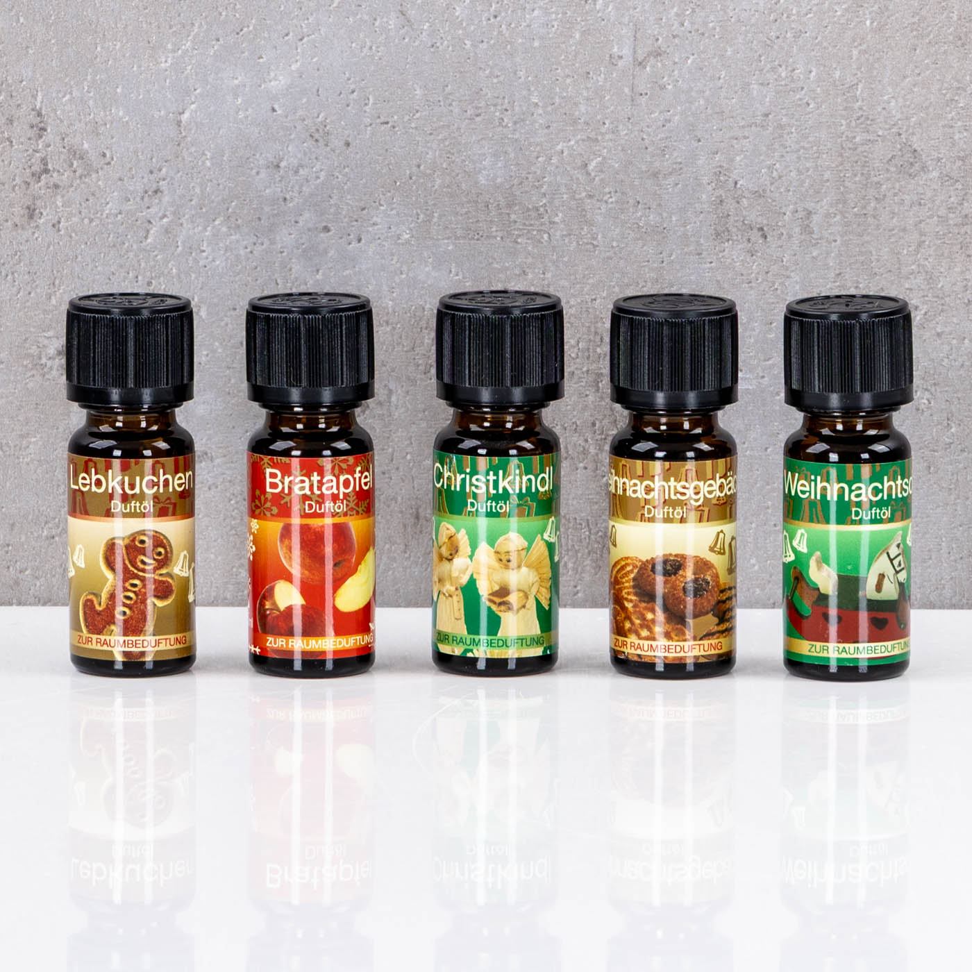 10er Set Weihnachtsduft Duftöle je 10ml für Duftlampen Raumduft Lufterfrischer