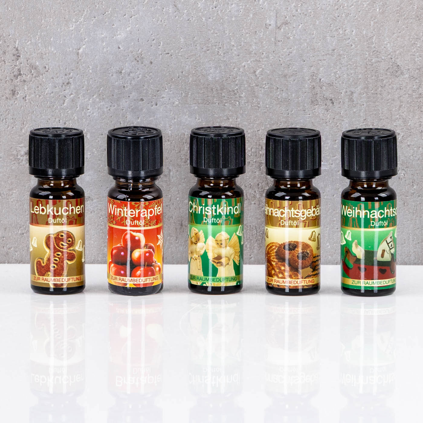 10er Set Weihnachtsduft Duftöle je 10ml für Duftlampen Raumduft Lufterfrischer