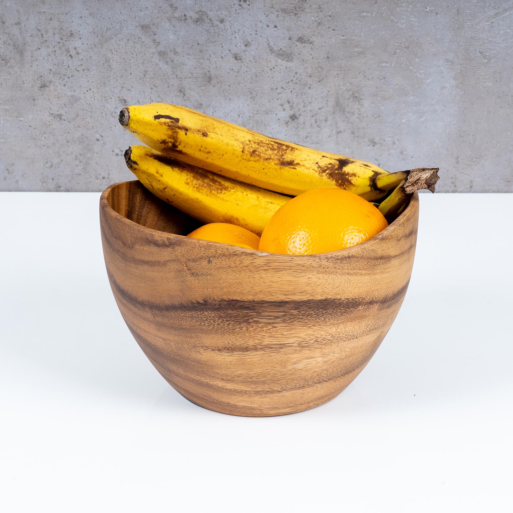 Schüssel 19x13cm Schale Holz Akazienholz Holzschale Salatschüssel Natur Unikat