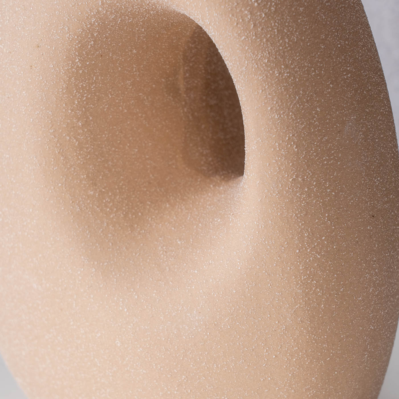 Vase H22cm Blumenvase Keramik Sand Beige Tischdeko Dekovase Keramikvase Deko
