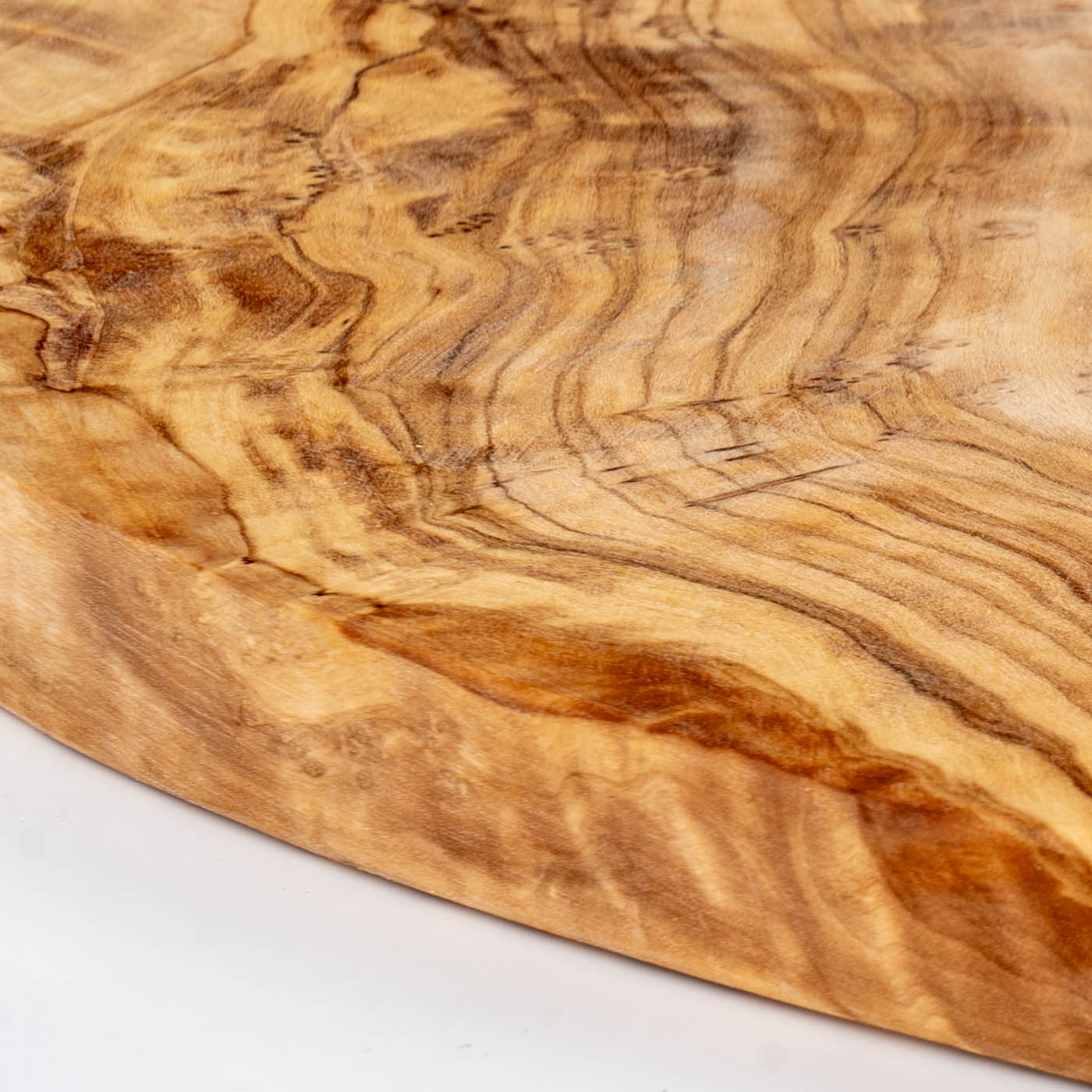 Holzbrett Schneidebrett Olivenholz ca. 23x24cm Herz Holz Tischdeko Unikat