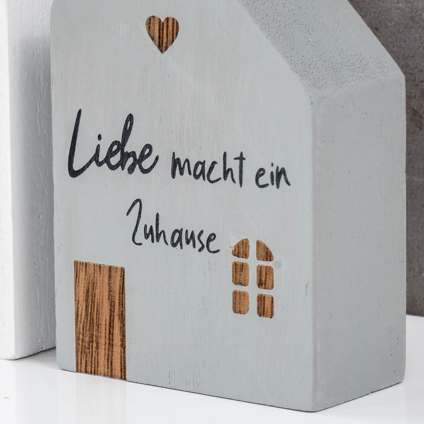 3er Set Deko Aufsteller Haus Zuhause Deko-Tafel Willkommen Spruchtafel Tischdeko