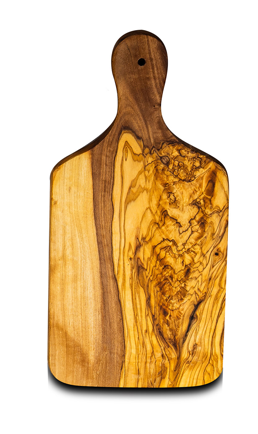 Schneidebrett Olivenholz Holz ca. 30cm Küchenbrett Brotzeit Schneidbrett