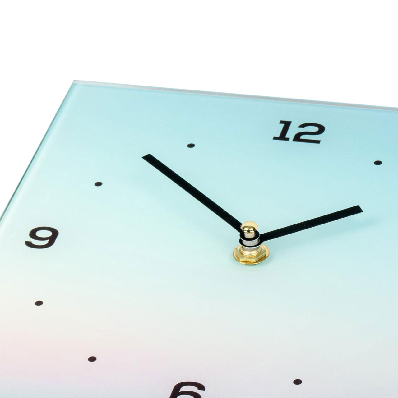 Wanduhr aus Glas 20x60cm Uhr als Glasbild Meer Ozean Steg Design Deko