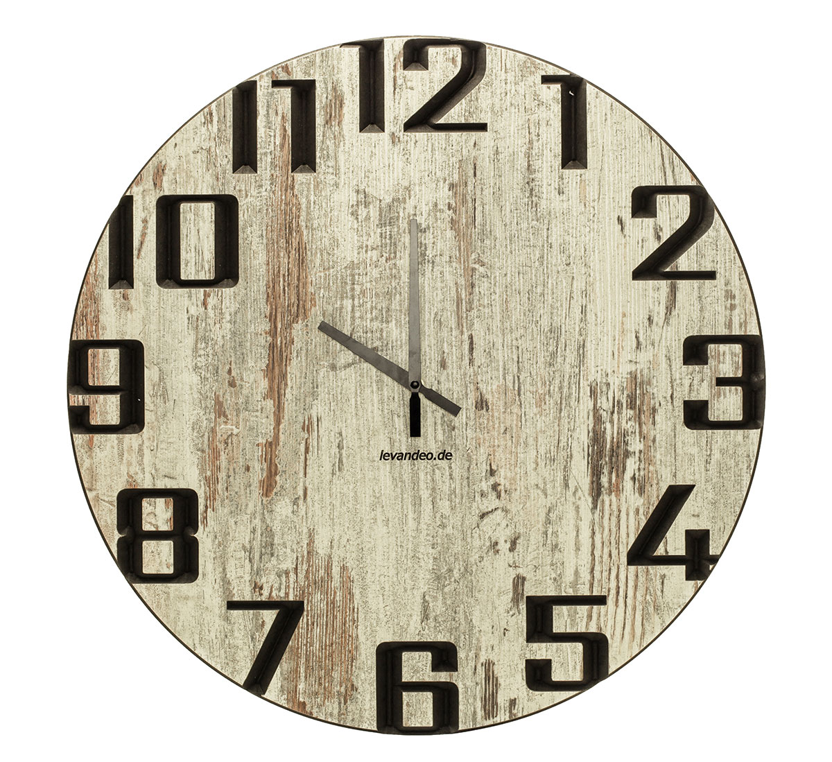 Wand-Uhr Holz 60cm Shabby Chic Deutsche Herstellung modern Marke