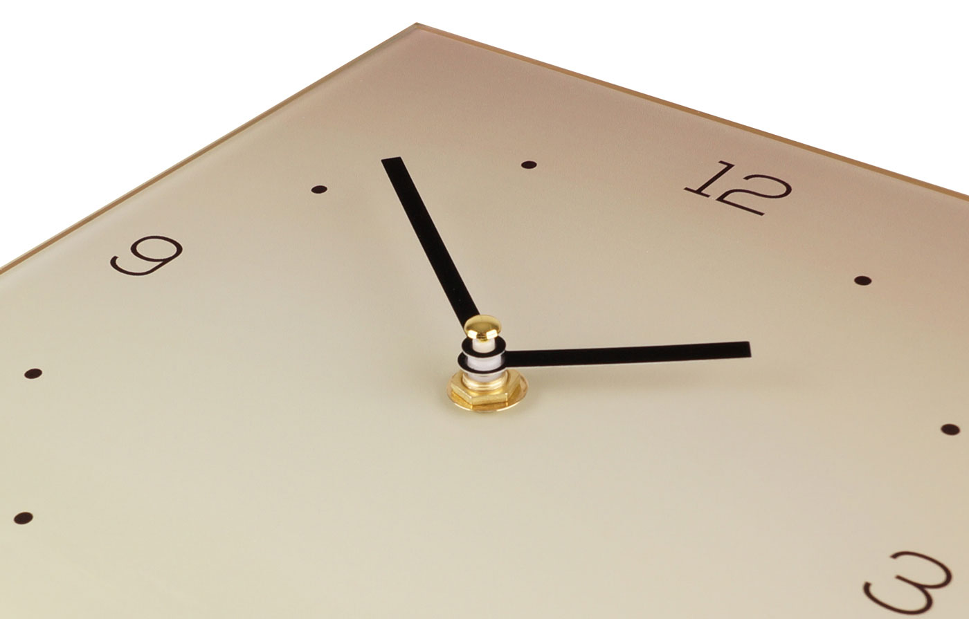 Wanduhr aus Glas 20x60cm Uhr als Glasbild Steine Meer Natur Dekoration