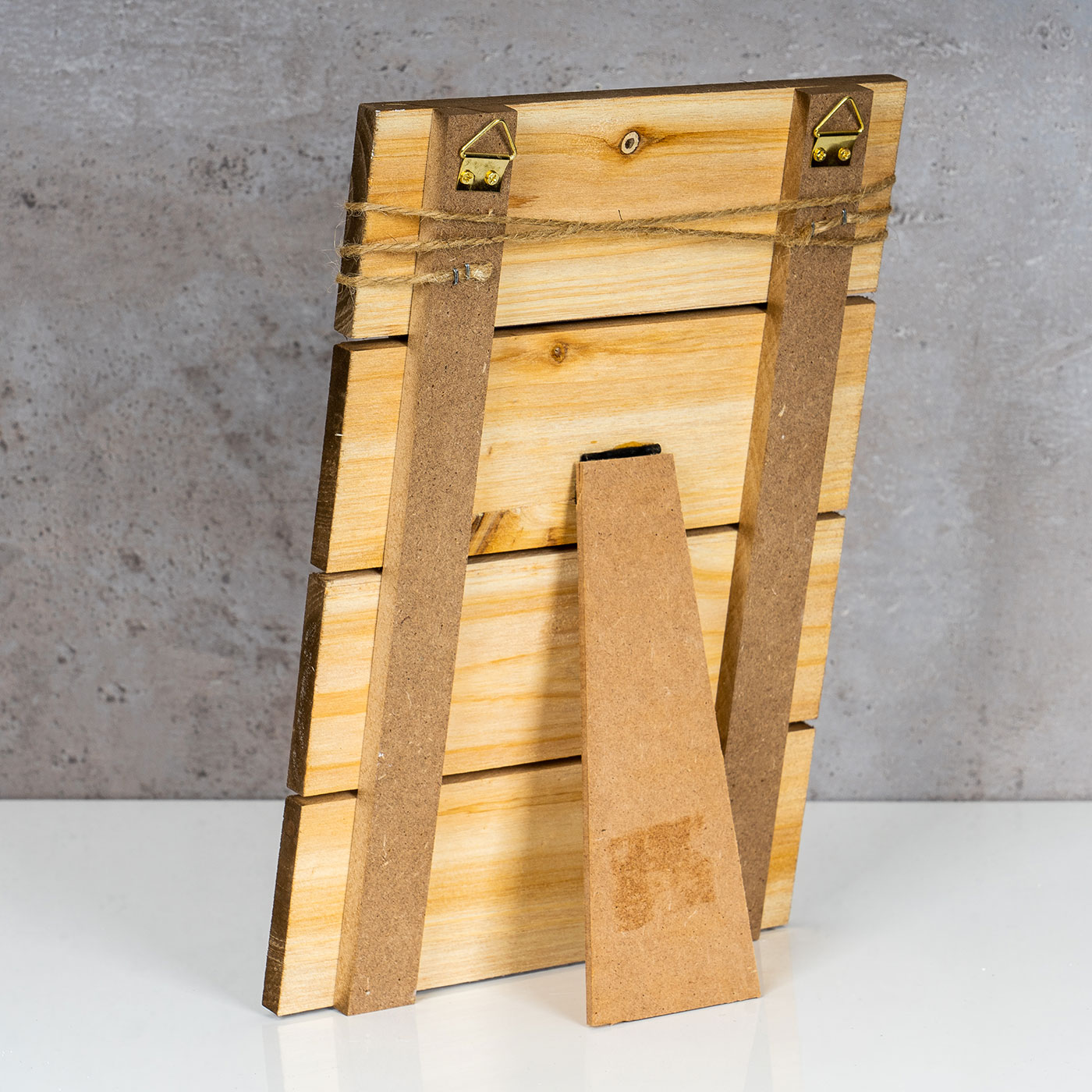 Bilderrahmen Fotoleine 10x15cm Klammern Mandala Holz Fotorahmen Tischdeko
