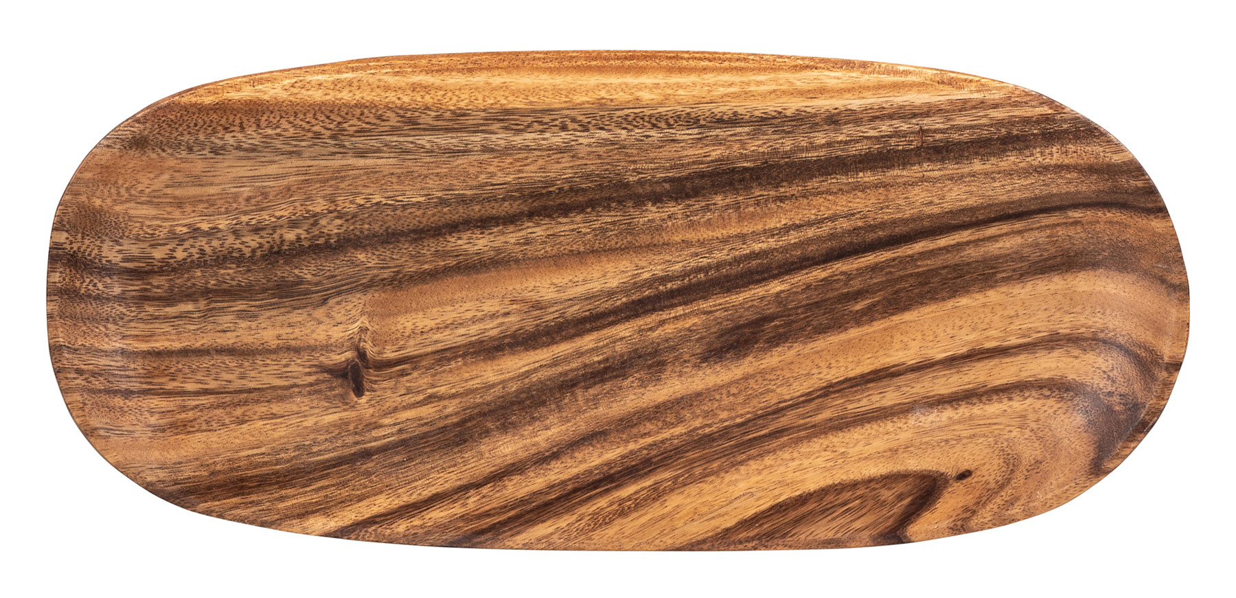 Holztablett Akazie 40x18cm Schale Obstschale Tablett Oval Rechteckig Holz Unikat