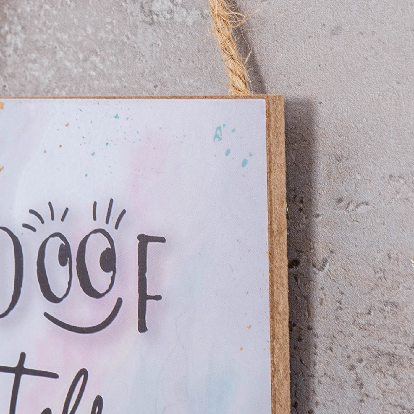 Schild 10x15cm Spruch Doof MDF Holzbild Wandbild Türschild Deko Holzschild