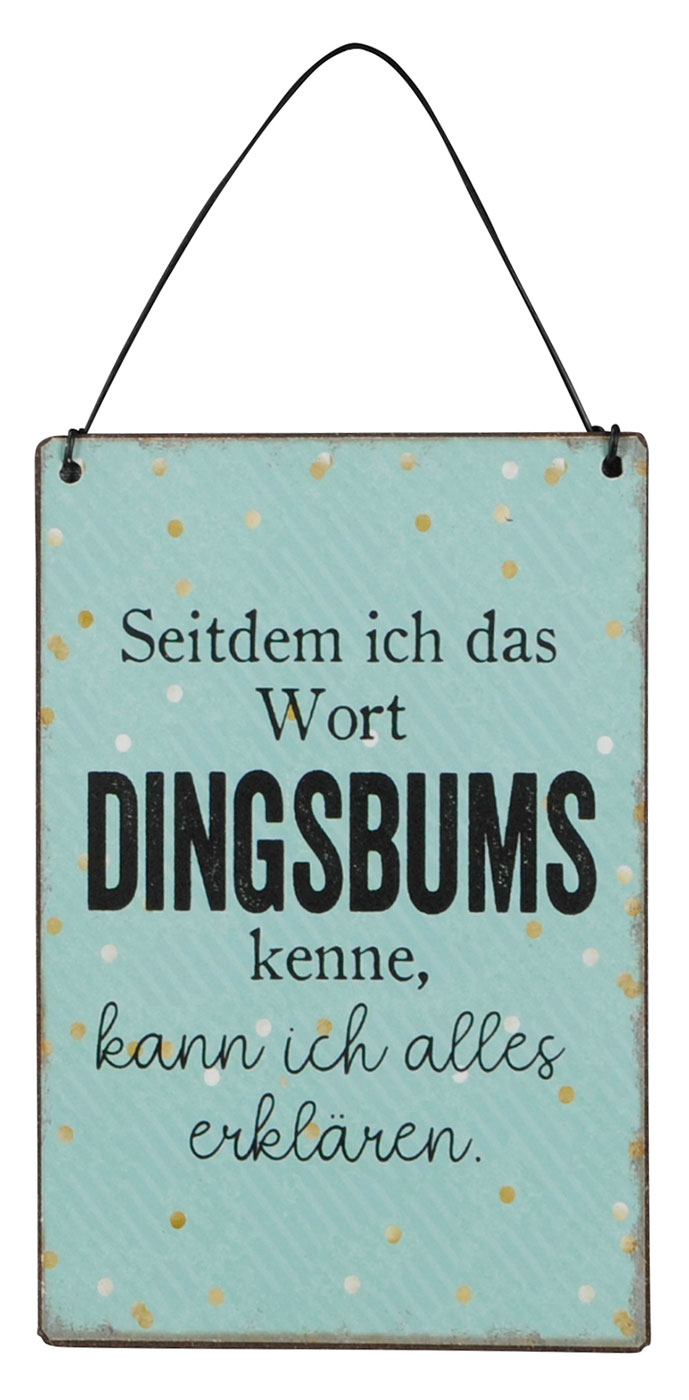 3er Set Blechschilder H15cm Lustige Sprüche Bunt Wandbild Wanddeko Deko Schilder