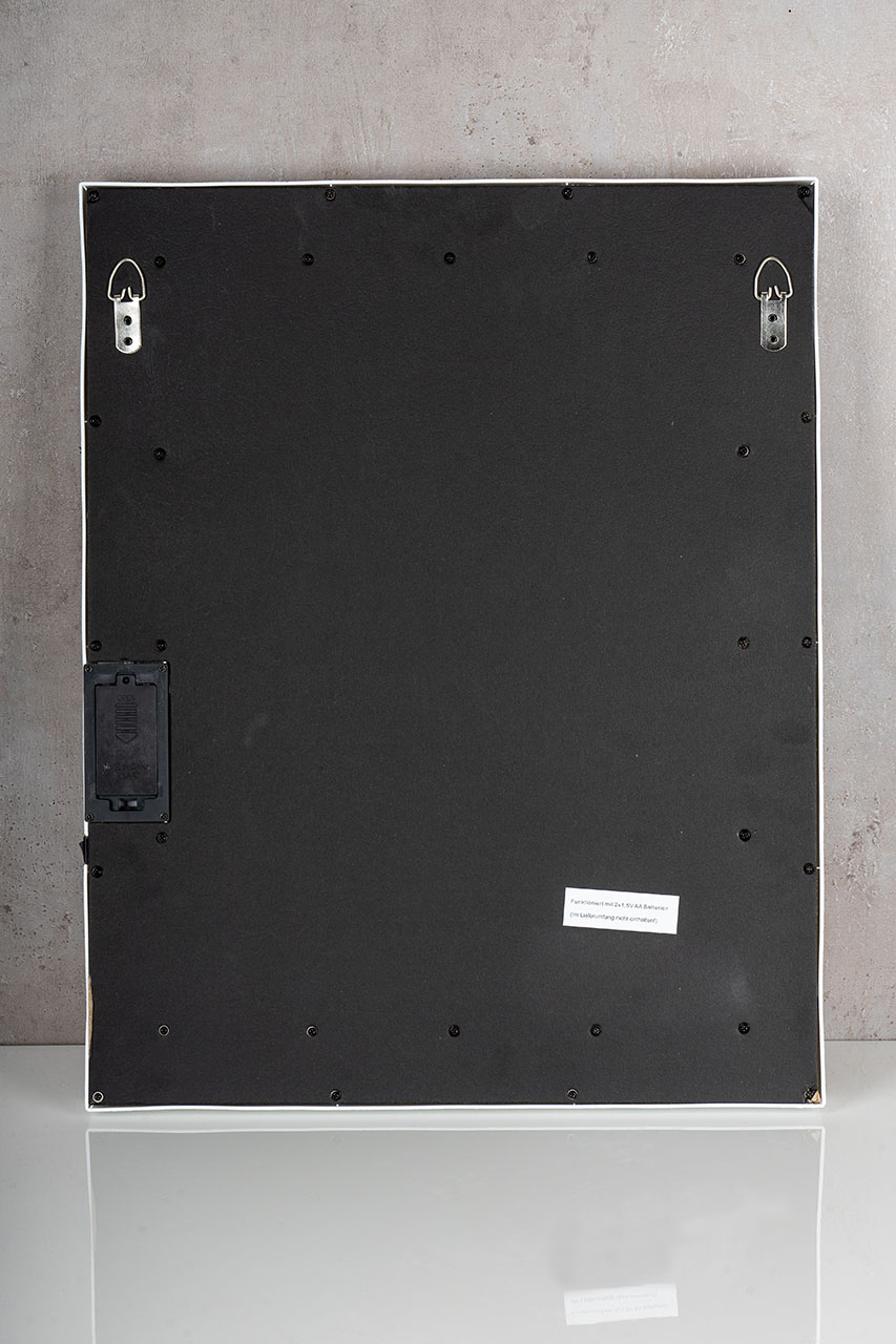 Wandspiegel LED Spiegel Weiß 39x49cm Wanddeko Schminkspiegel Mit Beleuchtung