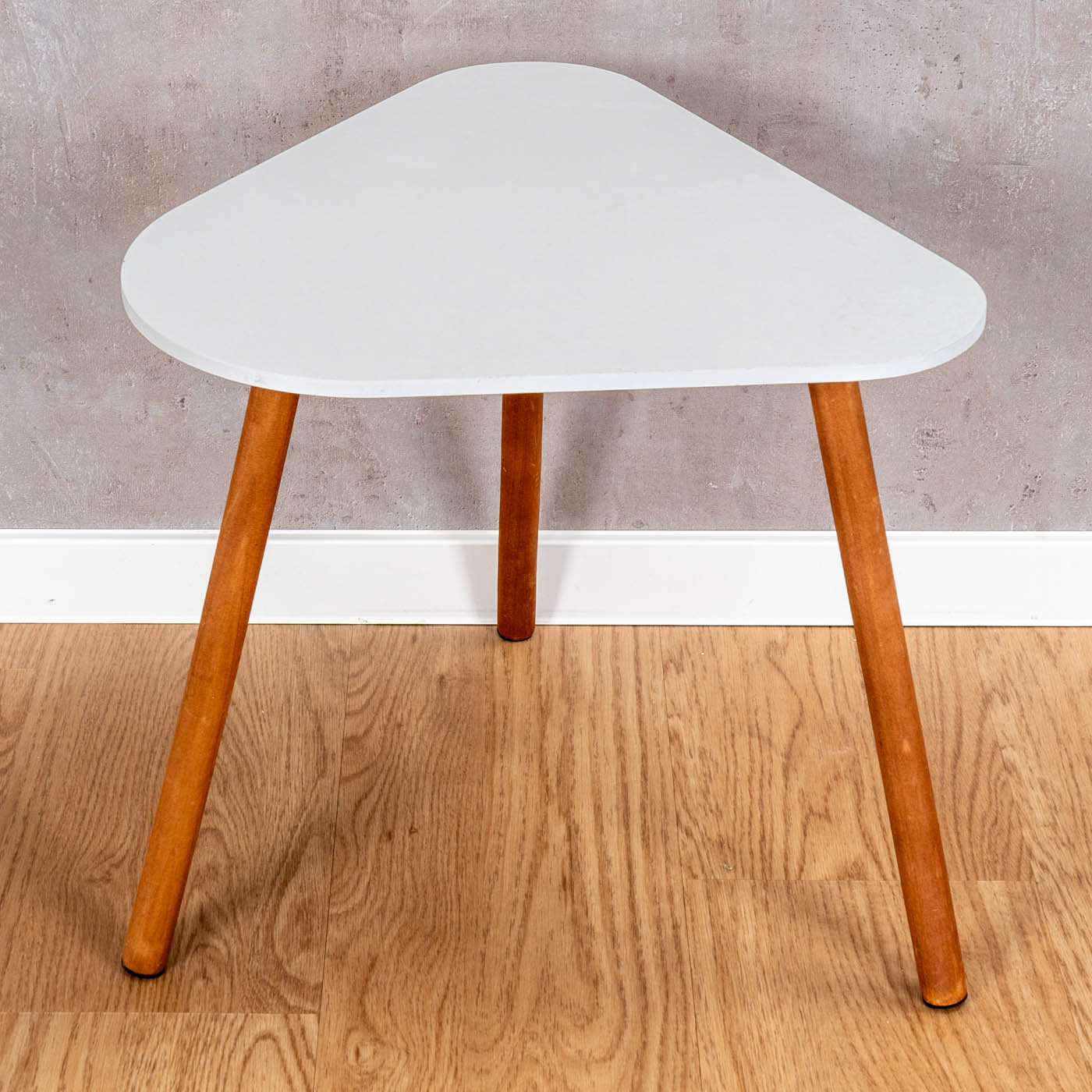 Beistelltisch H40cm Holz Weiß Ablage Couchtisch Holztisch Sofatisch Wohndeko
