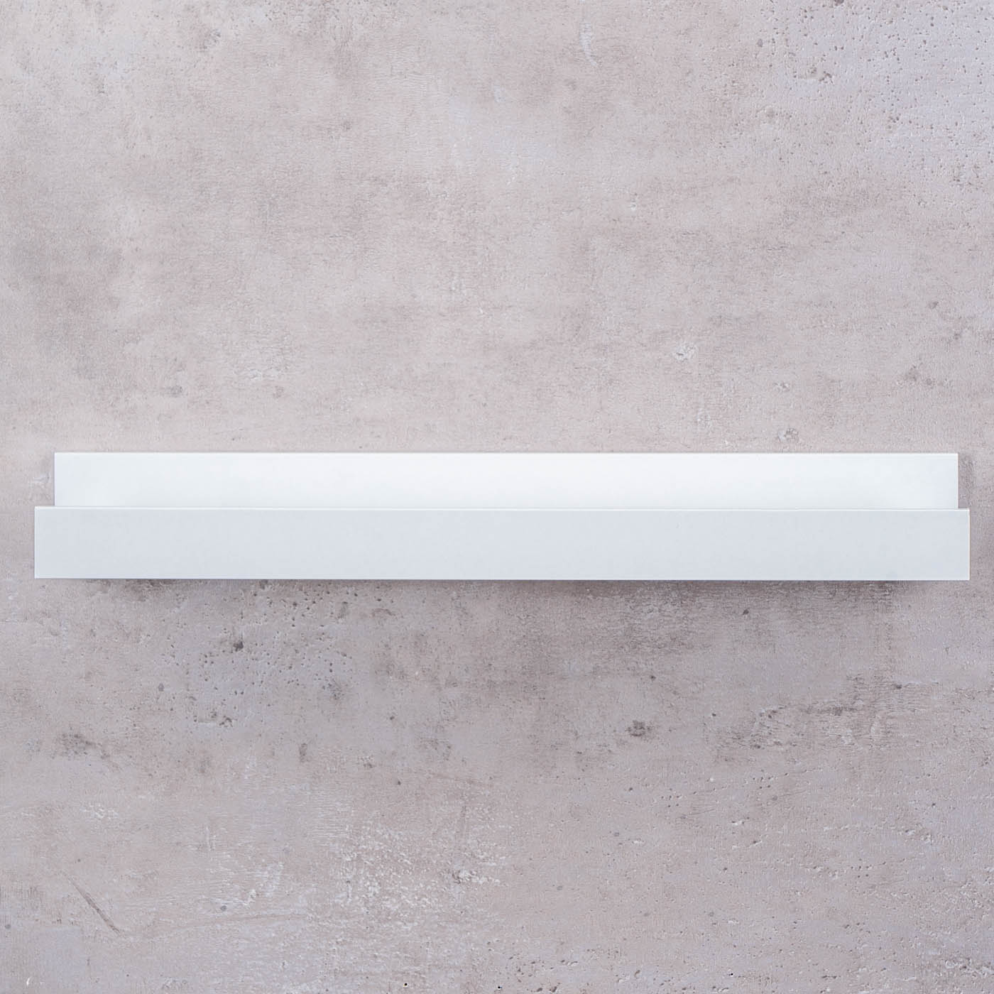 Bilderleiste L40cm Weiß MDF Holz Wandregal Kurz Wanddeko Hängeregal Dekoregal