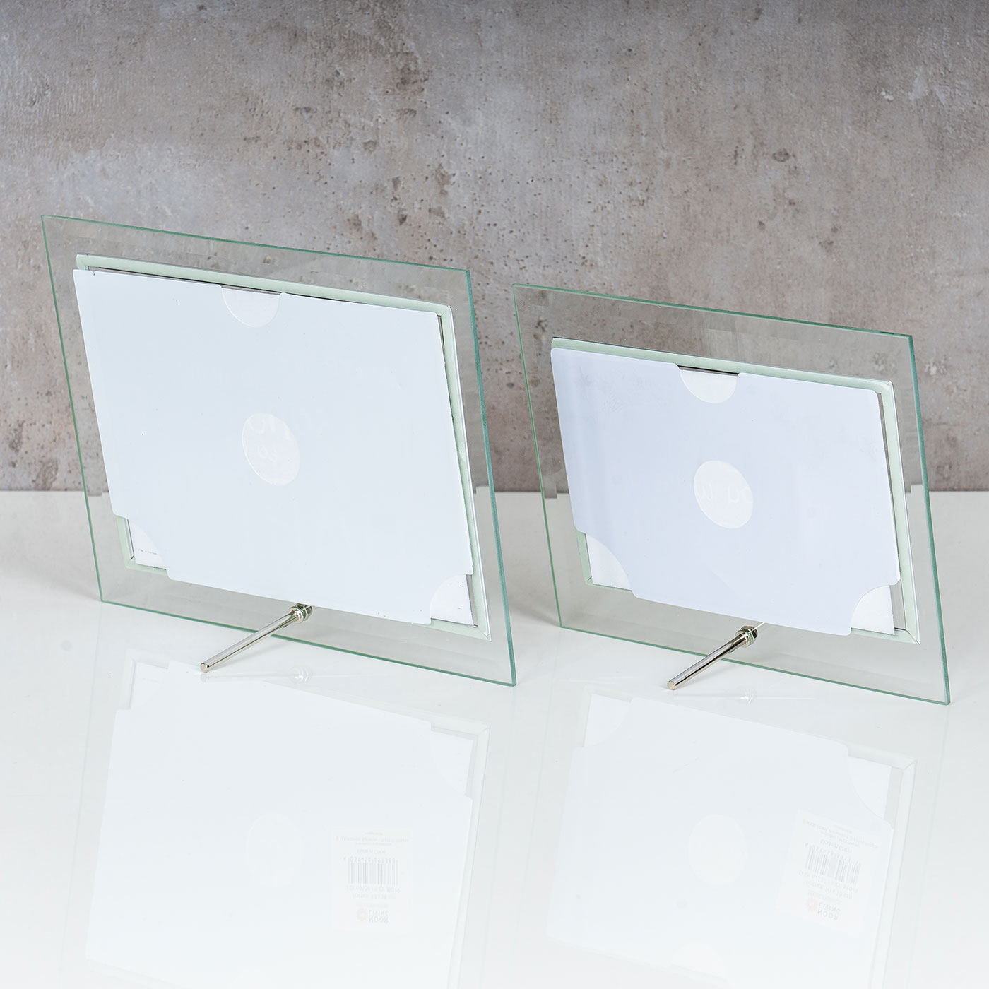 2er Set Bilderrahmen Glas 10x15cm 13x18cm Fotorahmen Bild Tischdeko