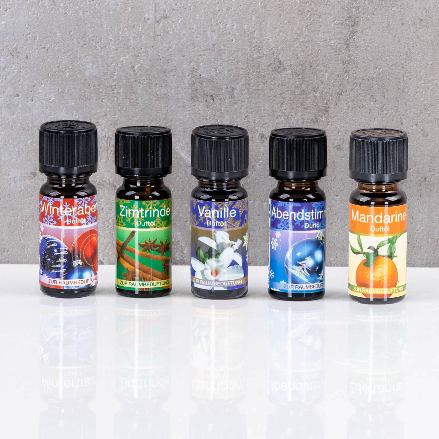 10er Set Weihnachtsduft Duftöle je 10ml für Duftlampen Raumduft Lufterfrischer