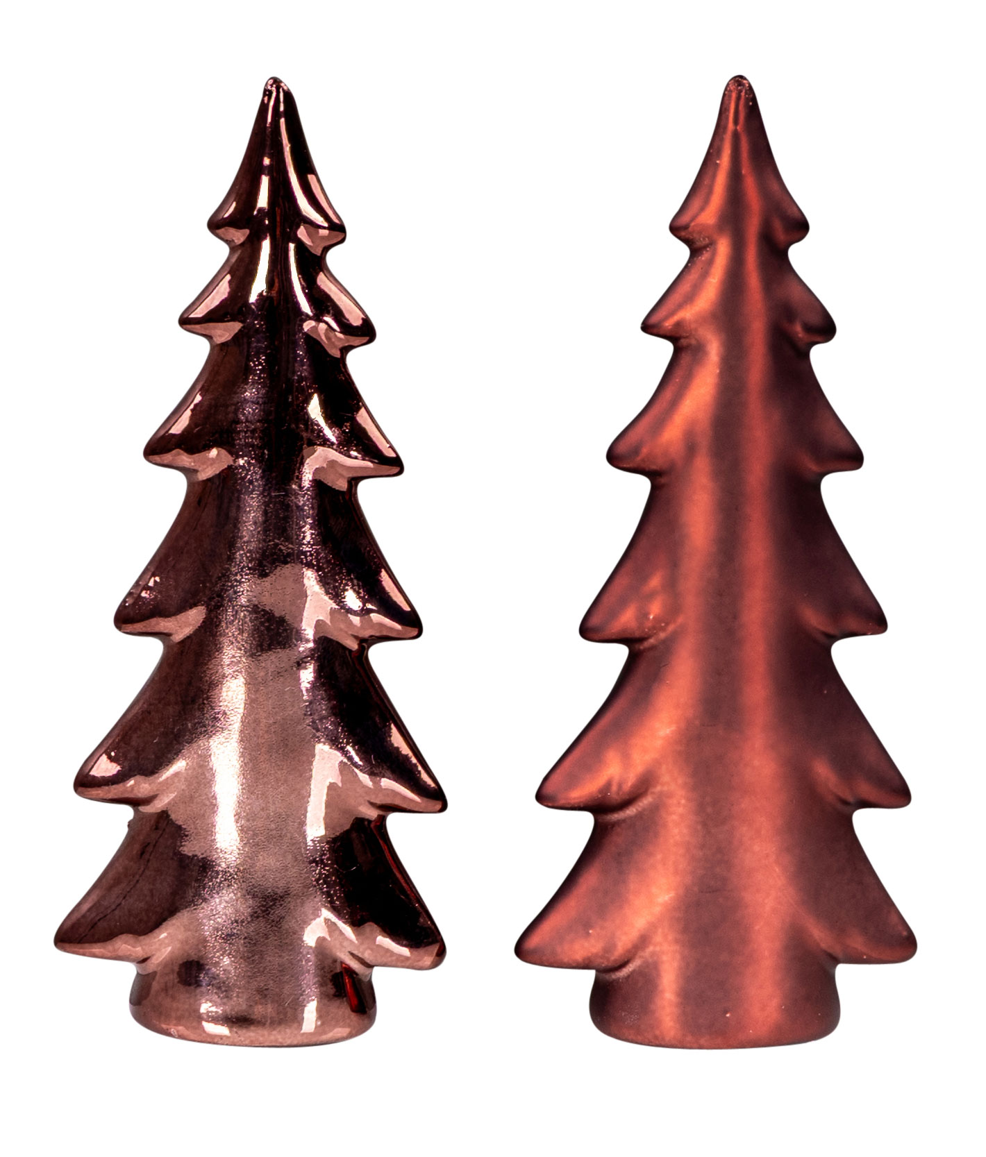 2er Set Tanne Deko Aufsteller H15cm Porzellan Bordeaux Rot Tischdeko Weihnachtsdeko