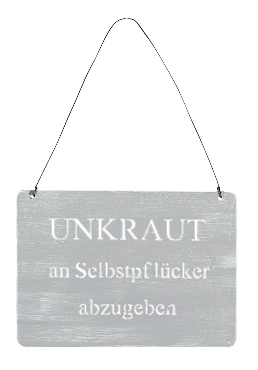 3er Set Wandbilder Sprüche 18x13cm Schilder Gartendeko Türschild Betonoptik Grau