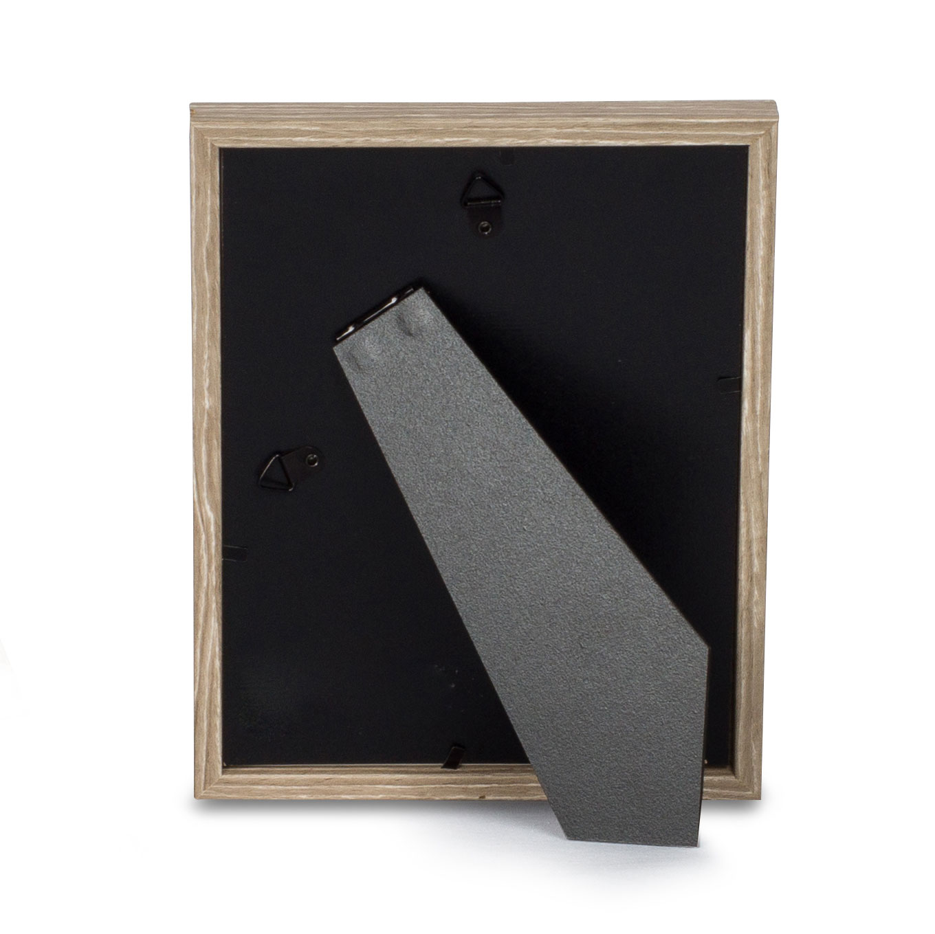 levandeo 3er Set Bilderrahmen 10x15cm Eiche gekälkt Holz MDF Glas Fotorahmen