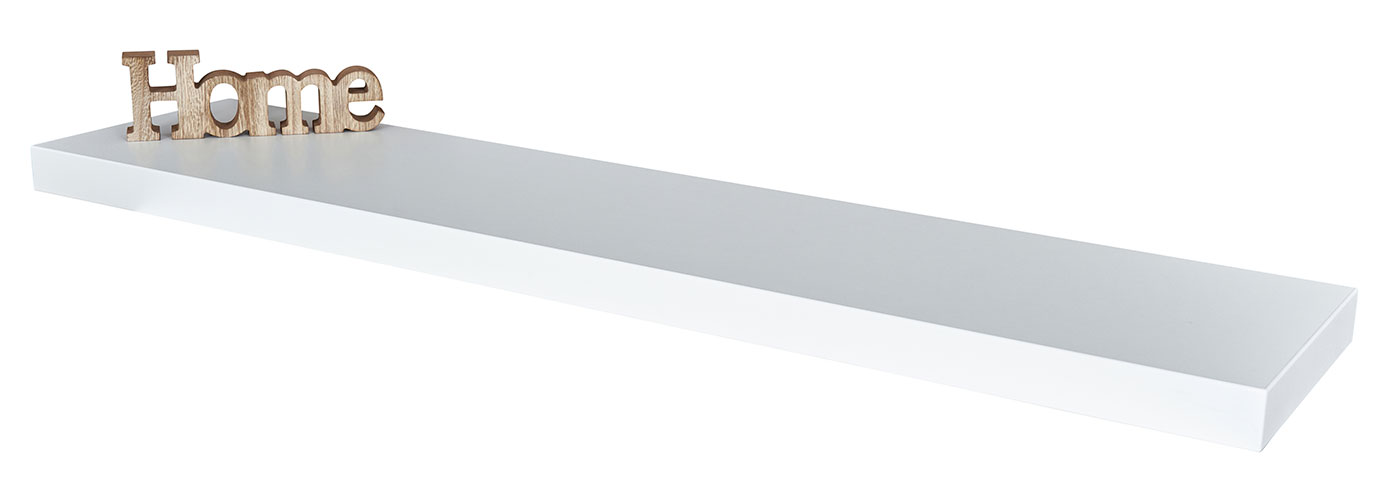 Wandboard Bobby 100cm weiß Wandregal Regal Board Bord Wandbord