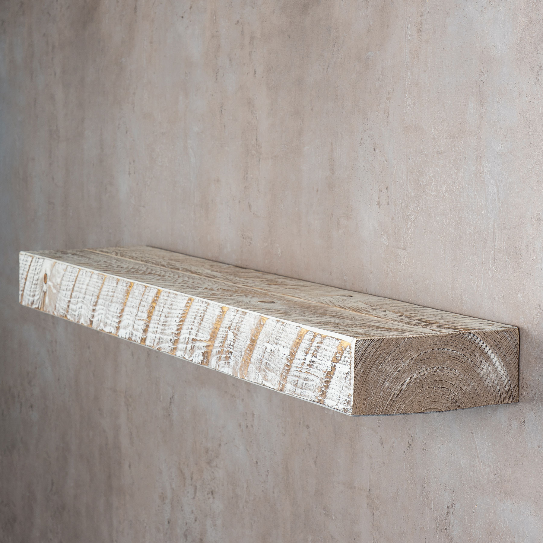 levandeo Wandregal Holz Massiv 100x20cm Shabby Chic Wandboard Regal Vintage Bord