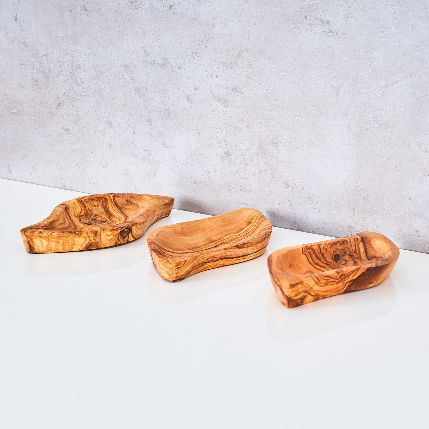 Schale ca. 22x10cm Olivenholz Dip Antipasti Snackschale Natur Unikat Deko Olivenschale